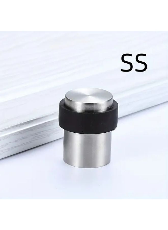 Heavy Duty Black Stainless Steel Door Stopper Wall Mounted Floor Protector - Image 5